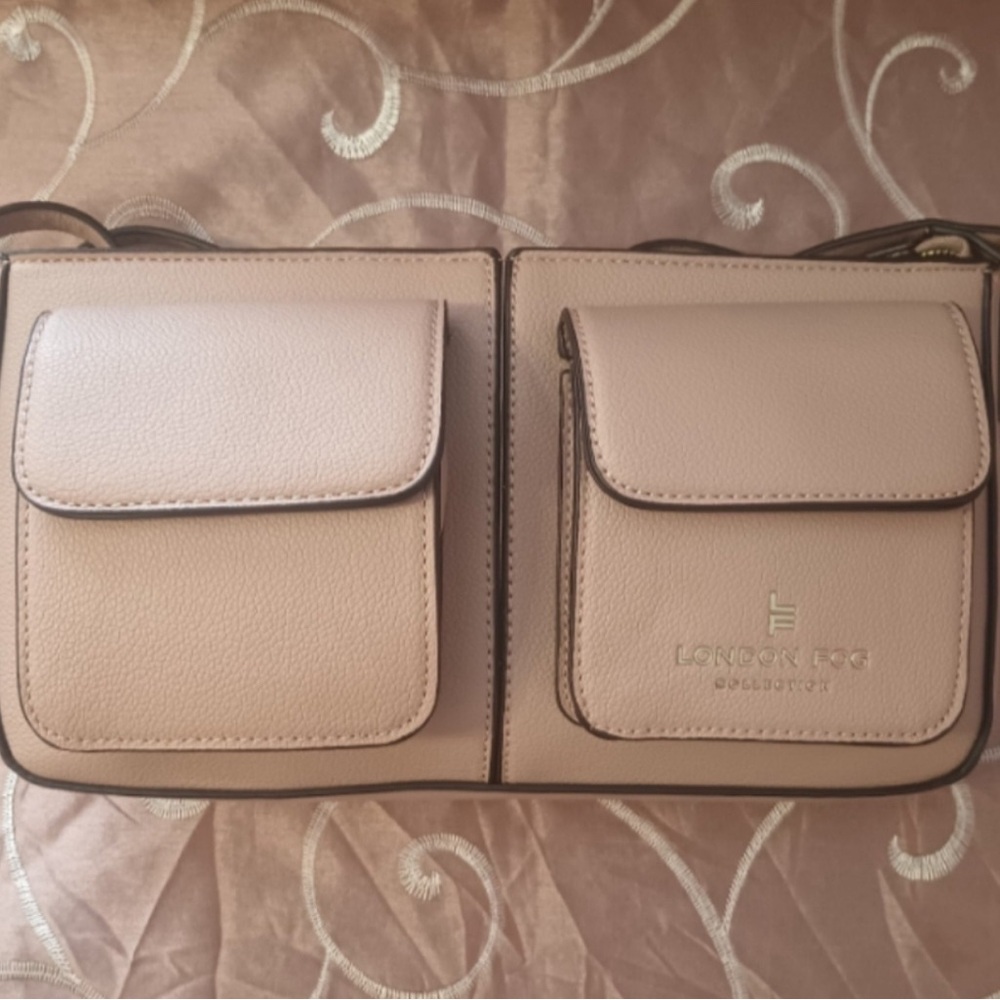 London Fog Evelyn Multi Crossbody in rare blush